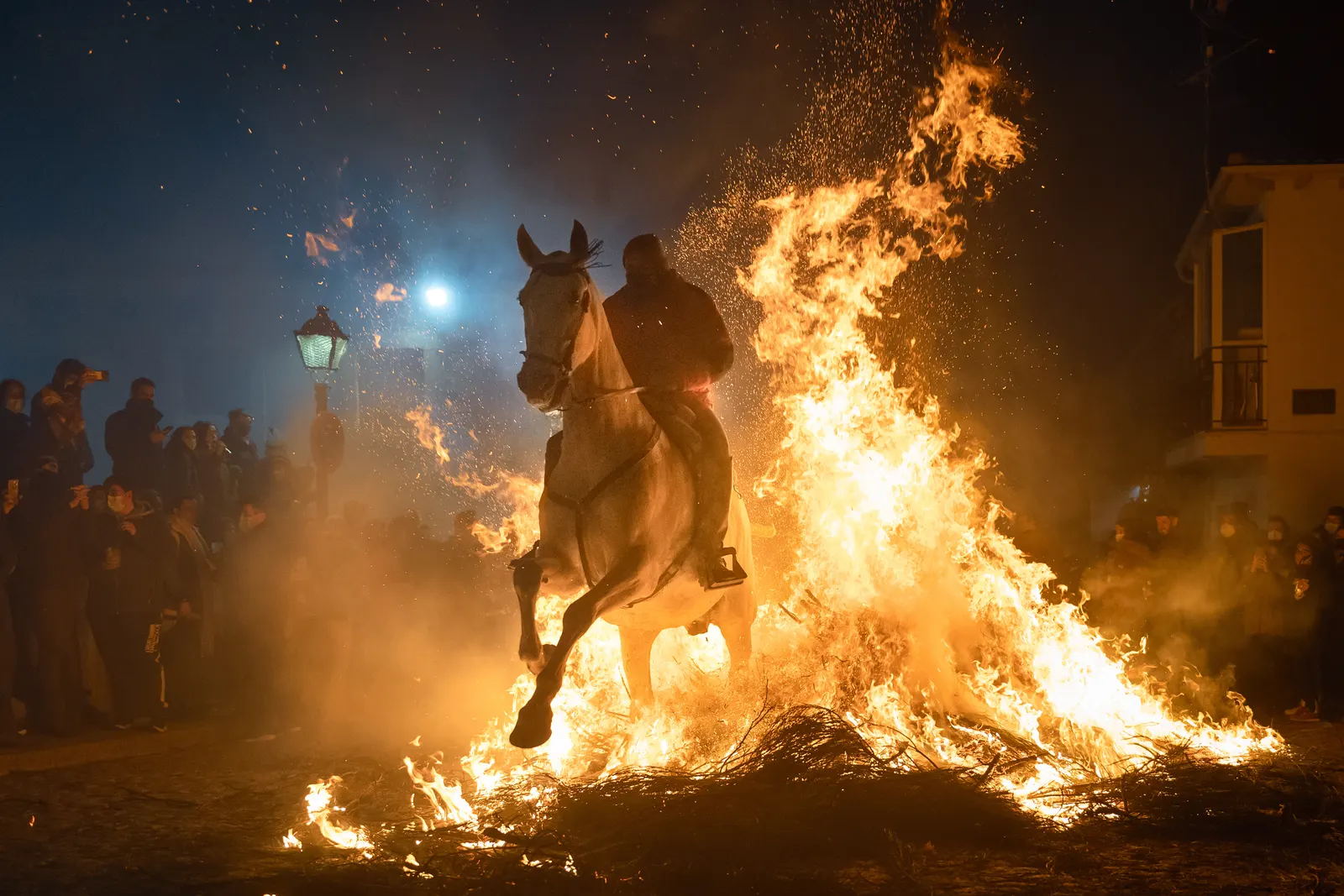 Cavalos menorquinos montados por cavaleiros
